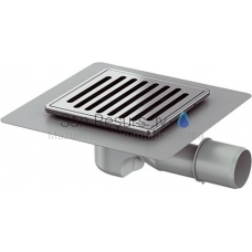 ACO MG horizontal floor drain DN40/50 mounting height 76 mm grating 150 x 150 mm