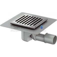 ACO MG horizontal floor drain DN40/50 mounting height 96 mm grating 150 x 150 mm