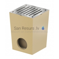ACO Self rain gullie with galvanized steel grille