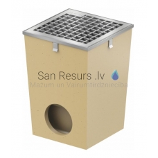 ACO Self rain gullie with galvanized steel grille