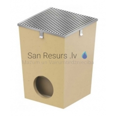 ACO Self rain gullie with stainless steel grille