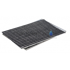 ACO Vario doormat anthracite carpet with aluminum frame 600x400mm