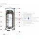 ACV water heater COMFORT E 130 liters (23kW) vertical