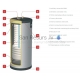 ACV water heater SMART FLR 420 liters (88kW) vertical