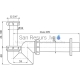 Alcaplast Wash-basin and bidet trap DN40 plastic