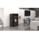 ALFA PLAM pellet fireplace (boiler) of central heating COMMO 12 kW