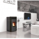 ALFA PLAM гранульный камин (котёл) центрального отопления COMMO 15 kW
