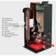 ALFA PLAM pellet fireplace (boiler) of central heating COMMO 21 kW
