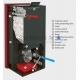 ALFA PLAM pellet fireplace (boiler) of central heating COMMO 21 kW
