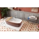 AQUATICA раковина из каменной COLETTA-B 75x41.9 Oxide Red-White