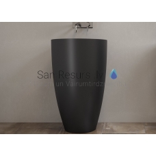 AQUATICA раковина из каменной DANTE 52x57.5 Black