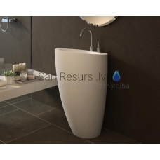 AQUATICA раковина из каменной DANTE 52x57.5 White