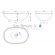 AQUATICA stone mass sink KAROLINA-2 60x40 White