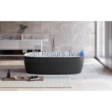 AQUATICA free standing bathtub COLETTA 180x90 (Black-White)