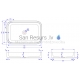 AQUATICA раковина из каменной SOLACE-A 60x40 White Rectangular
