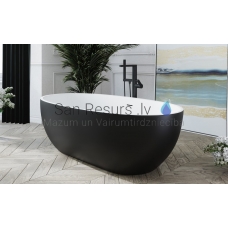 AQUATICA free standing bathtub CORELIA 169x87 (Black-White)