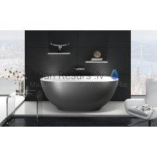 AQUATICA free standing bathtub KAROLINA 2 180x95 (Gunmetal-White)