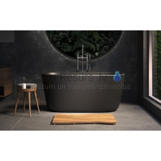 AQUATICA laisvai stovinti vonia LULLABY Mini 140x70 (Graphite-Black)