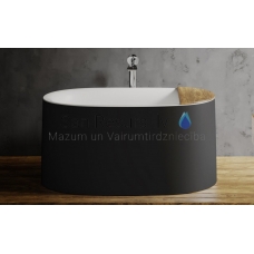 AQUATICA laisvai stovinti vonia SOPHIA 145x88 (Black-White)