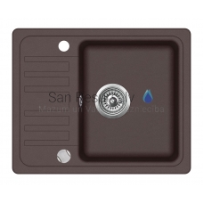 Aquasanita stone mass kitchen sink NOTUS 575 Cerrus 57.5x46 cm