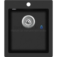 Stone mass kitchen sink PALERMO 42.5x50cm (black granit)