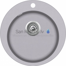 Stone mass kitchen sink ROMA D 50cm (grey granit)