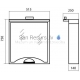 Aqua Rodos Glorija GLZ55 (R) Mirror cabinet