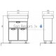 Aqua Rodos Nika  80 cabinet with sink  (venge)  