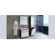 Aqua Rodos Nika  80 cabinet with sink  (venge)  