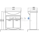 Aqua Rodos Classic  65 cabinet with sink  (white)  