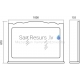 Aqua Rodos Classic 100 Mirror with shelf (white)  