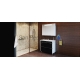 Aqua Rodos Parīze  85 cabinet with sink  (black)  