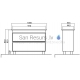 Aqua Rodos Parīze 100 cabinet with sink  (black)  