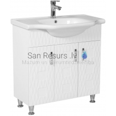 Aqua Rodos cabinet Asoļ with sink NOVA, 80cm