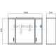 Aqua Rodos mirror Asoļ 100 with shelves and lighting