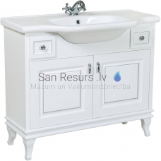 Aqua Rodos cabinet Beatriche 100 with sink, 100cm (white / chrome)