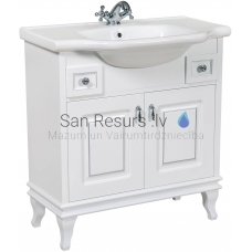 Aqua Rodos cabinet Beatriche 80 with sink, 80cm (white / chrome)