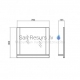 Aqua Rodos Bomond  70 Mirror with shelf (white)  
