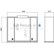 Aqua Rodos Imperial  95 Mirror cabinet (venge) 