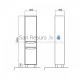 Aqua Rodos tall cabinet Avalon 40