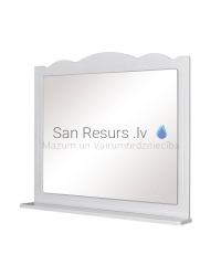 Aqua Rodos Classic 100 Spogulis ar plauktu (balts)  