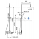 KFA thermostatic mixer with shower system ARIANA