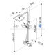 KFA thermostatic mixer with shower system CASSINI