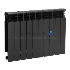 KFA alumīnija radiators G500F BLACK (10 ribas/sekcijas)