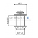 KFA washbasin bottom valve chrome 1 1/4