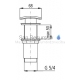 KFA washbasin bottom valve chrome 1 1/4