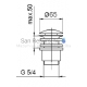 KFA washbasin bottom valve chrome 1 1/4