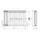 KFA aluminum radiator G500F ( 2 sections)