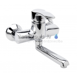 Wall-mounted washbasin faucets