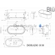 BLU stone mass bathtub DORADO 1800
